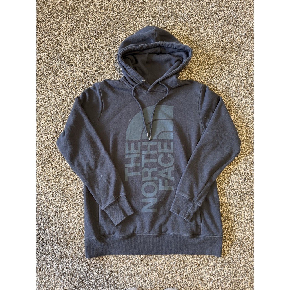 The North Face Women's Big Logo Hoodie Pullover Sweatshirt Black Size Small